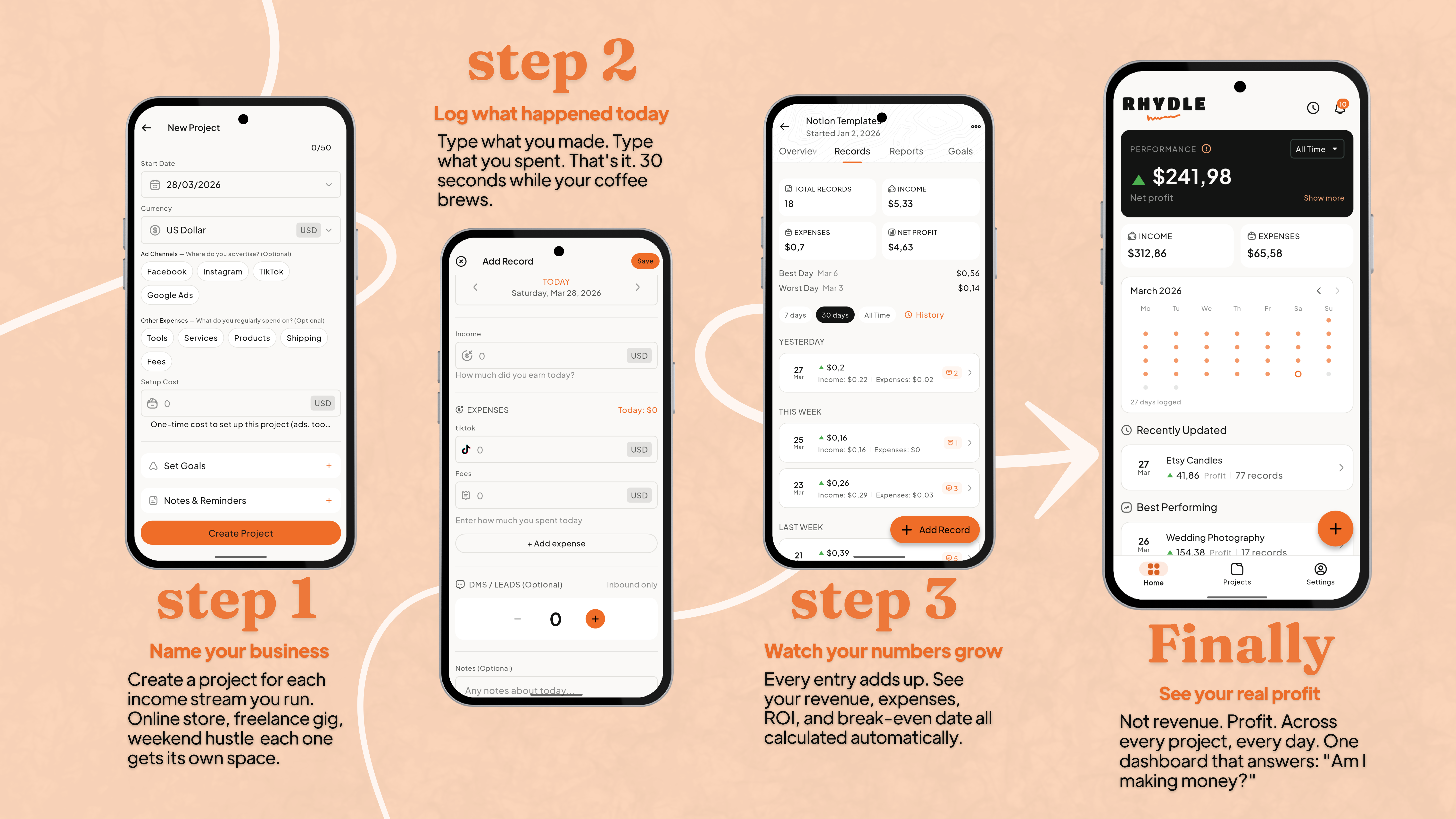 Rhydle Interface Preview